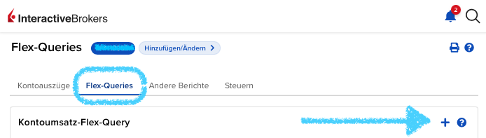 VICTAR Flex Query einfach erstellen in 6 Schritten 2 VICTAR Flex Query anlegen