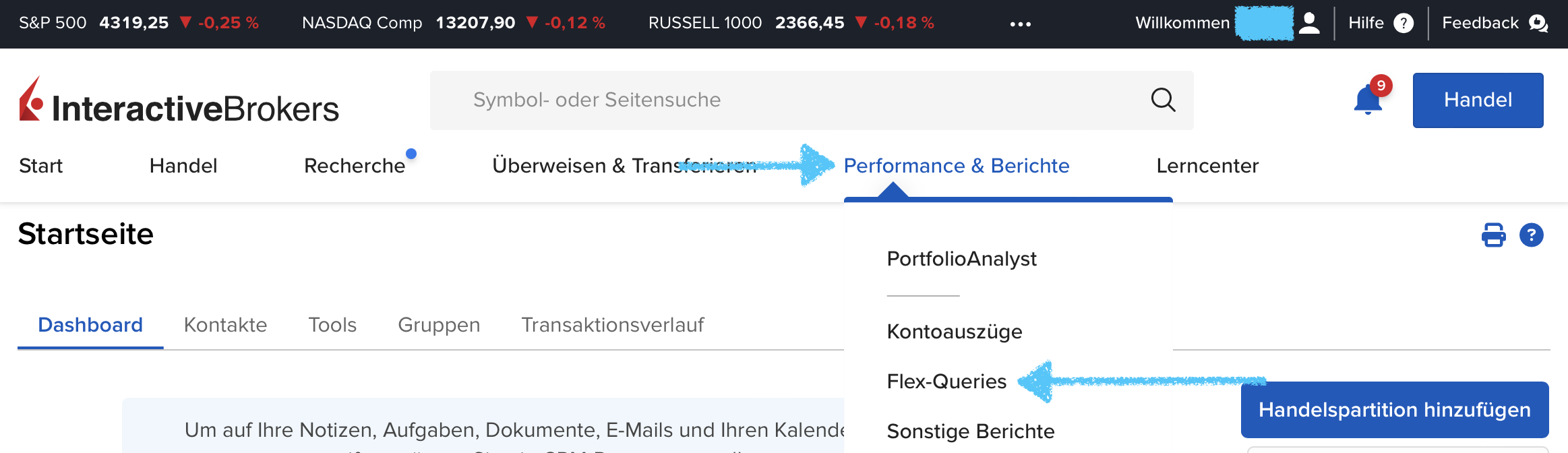 VICTAR Flex Query einfach erstellen in 6 Schritten 1 IB Performance und Berichte