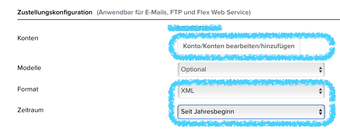 VICTAR Flex Query einfach erstellen in 6 Schritten 18 VICTAR FlexQuery Zustellungskonfiguration